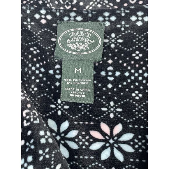 Laura Ashley Women's Pajama Set Size M Soft Fleece Fair Isle Cozy Cabin 2 Pc - Picture 13 of 14